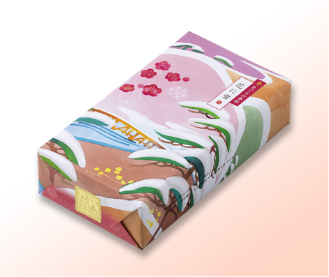 冬をぐら山春秋 花に雪 化粧箱