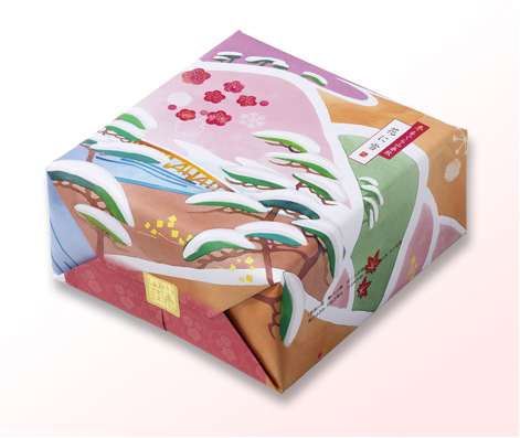 冬をぐら山春秋 花に雪 大缶