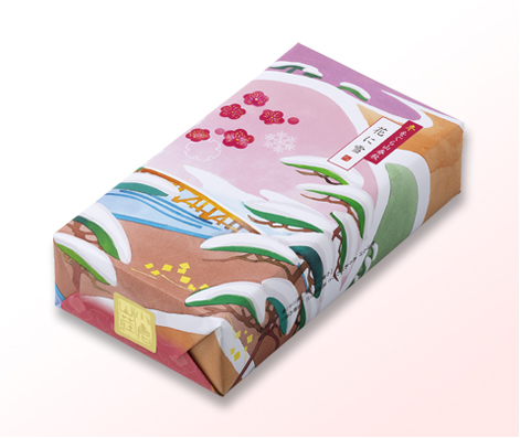 冬をぐら山春秋 花に雪 化粧箱