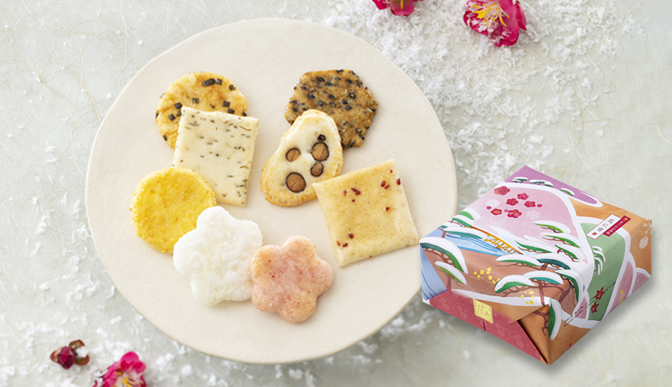 冬をぐら山春秋　花に雪