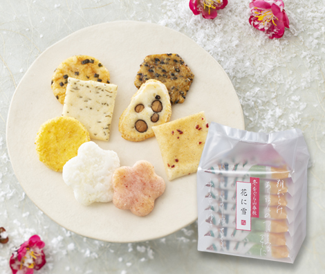 冬をぐら山春秋 花に雪 ご愛食用袋