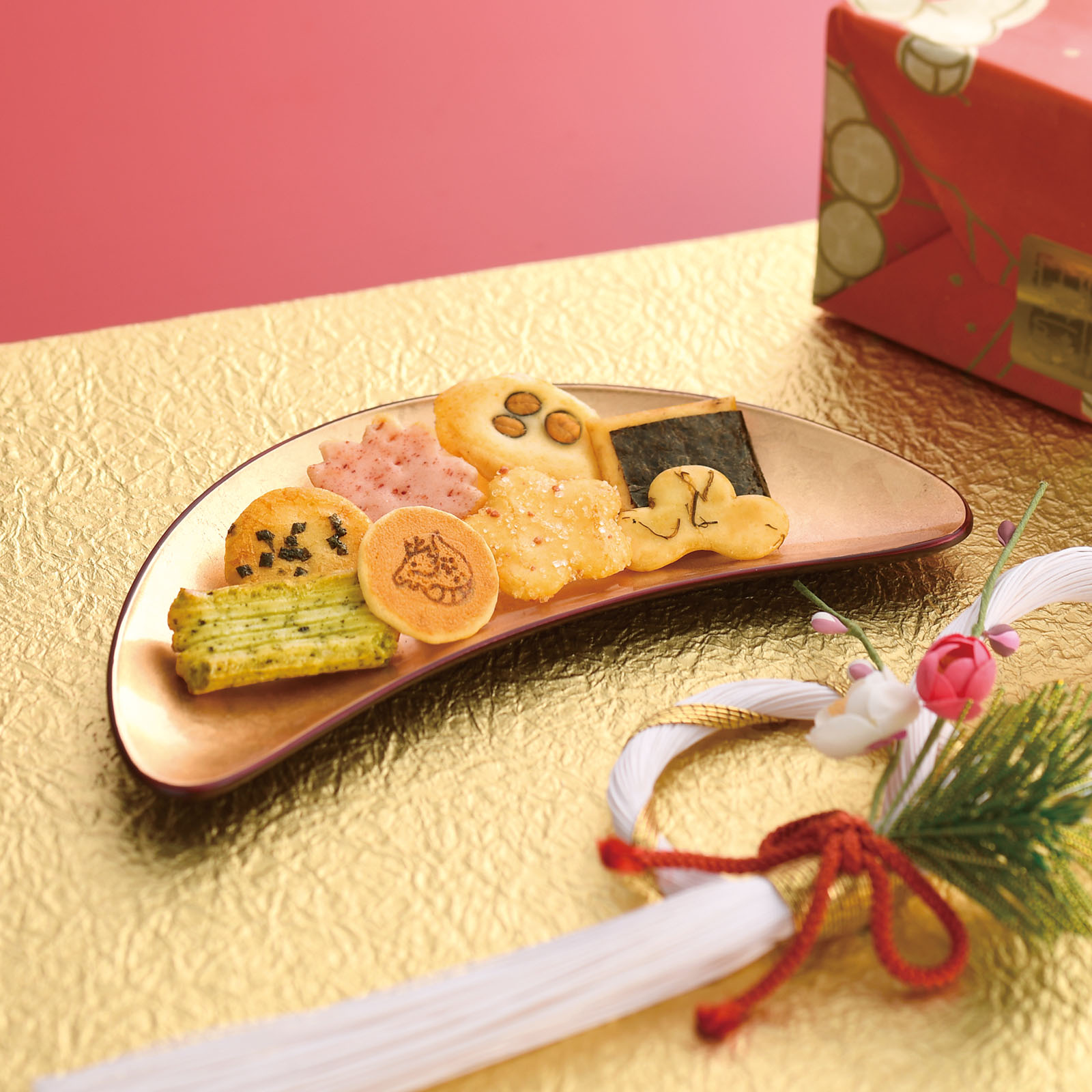 年賀をぐら山春秋 千年の寿 小缶