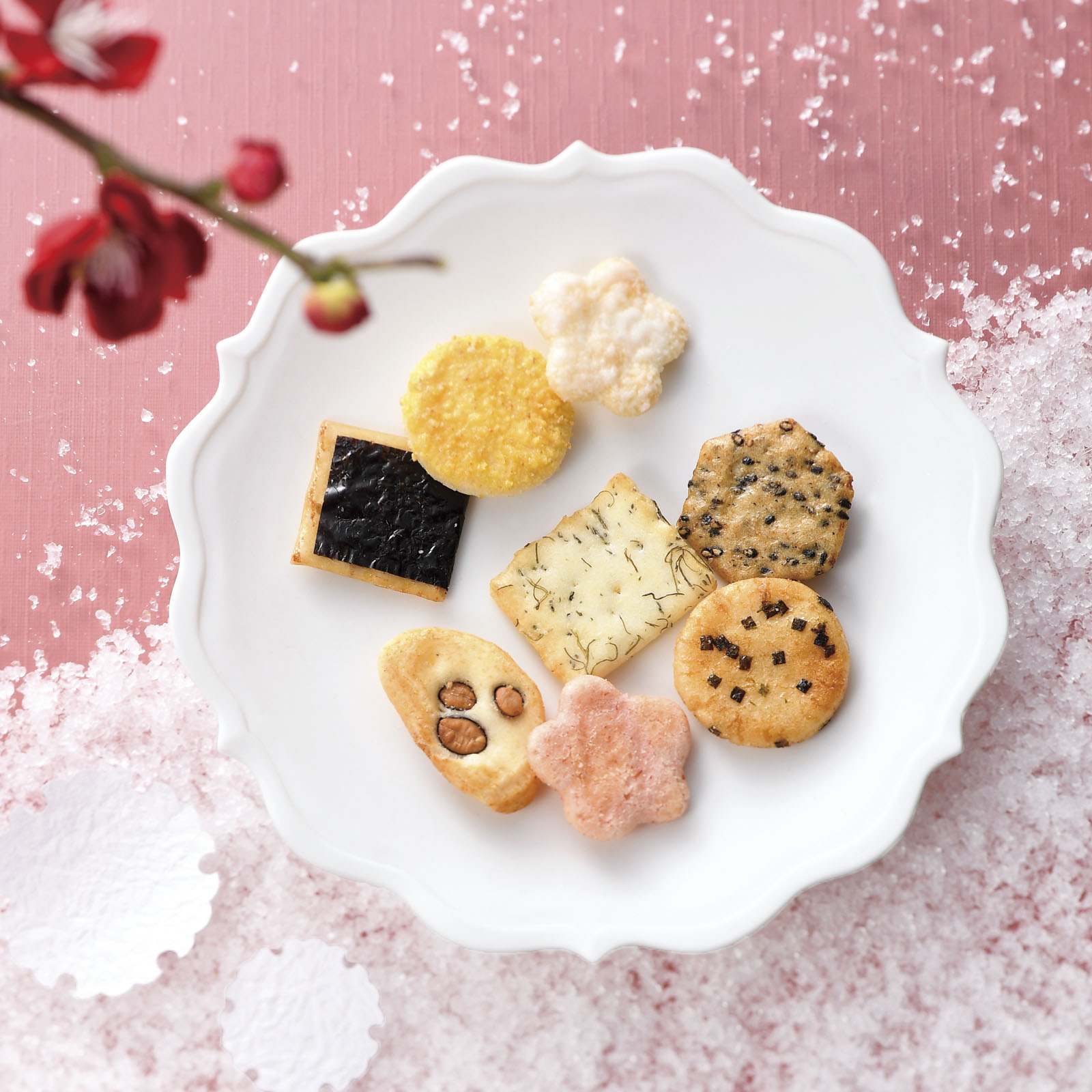 をぐら山春秋 花に雪 ご愛食用袋