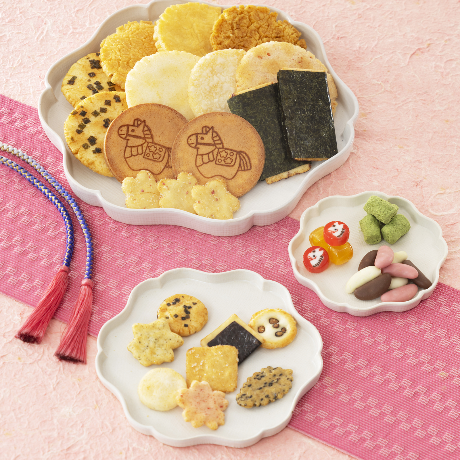 お正月おかき小箱 干支福づくし（小）