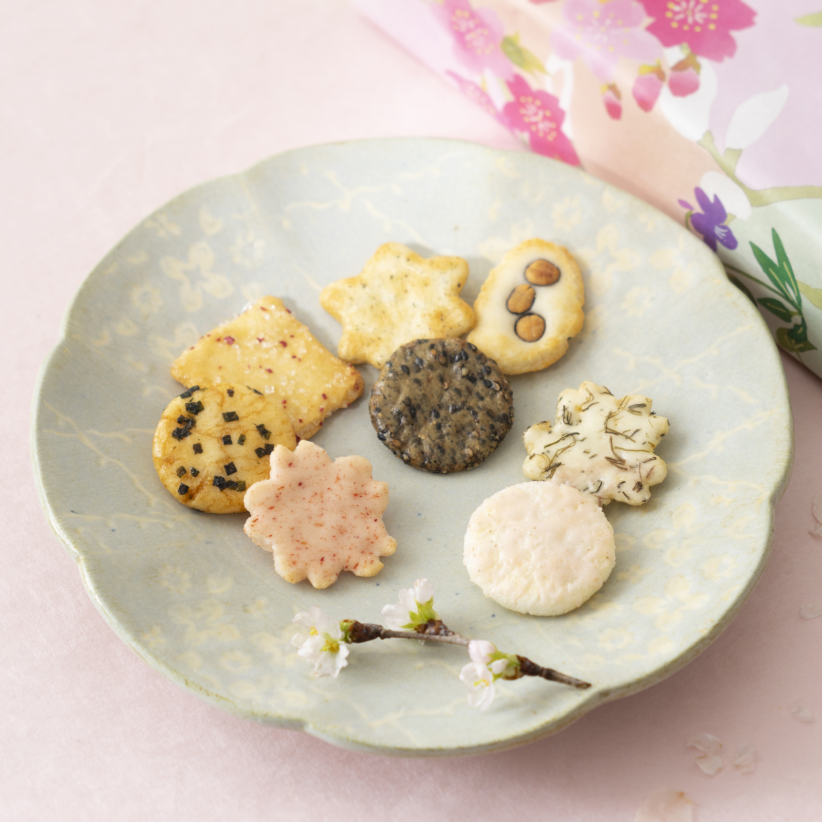 【販売終了】春をぐら山春秋 桜もみぢ ミニ化粧袋