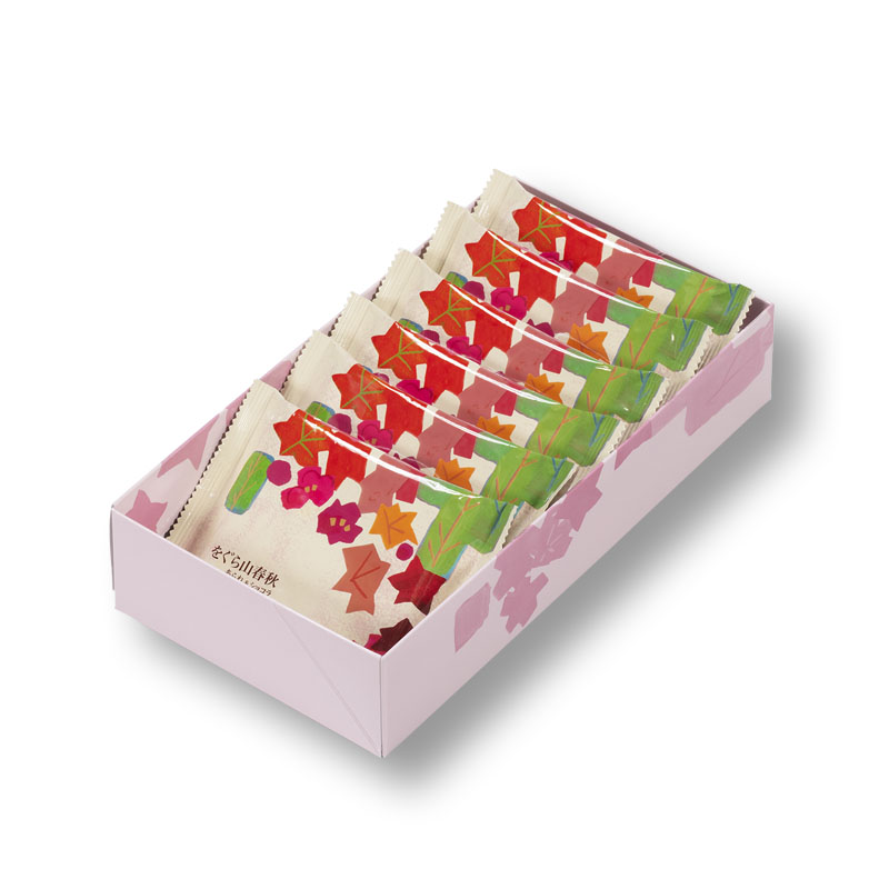 をぐら山春秋 あられ＆ショコラ 化粧箱(小)(6袋): 洋菓子・チョコレート菓子京都・老舗の煎餅(せんべい)あられ・おかき専門店 通信販売｜小倉山荘