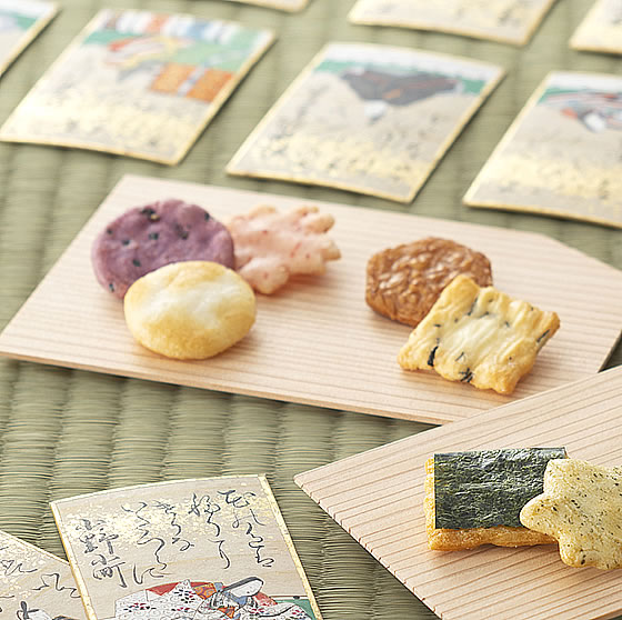 カルタ百人一首 ご愛食用袋 袋数の目安 約38袋 米菓 詰め合わせ京都 老舗の煎餅 せんべい あられ おかき専門店 通信販売 小倉山荘 カルタ百人一首 ご愛食用袋 袋数の目安 約38袋 米菓 詰め合わせ京都 老舗の煎餅 せんべい あられ おかき専門店 通信販売 小倉山荘