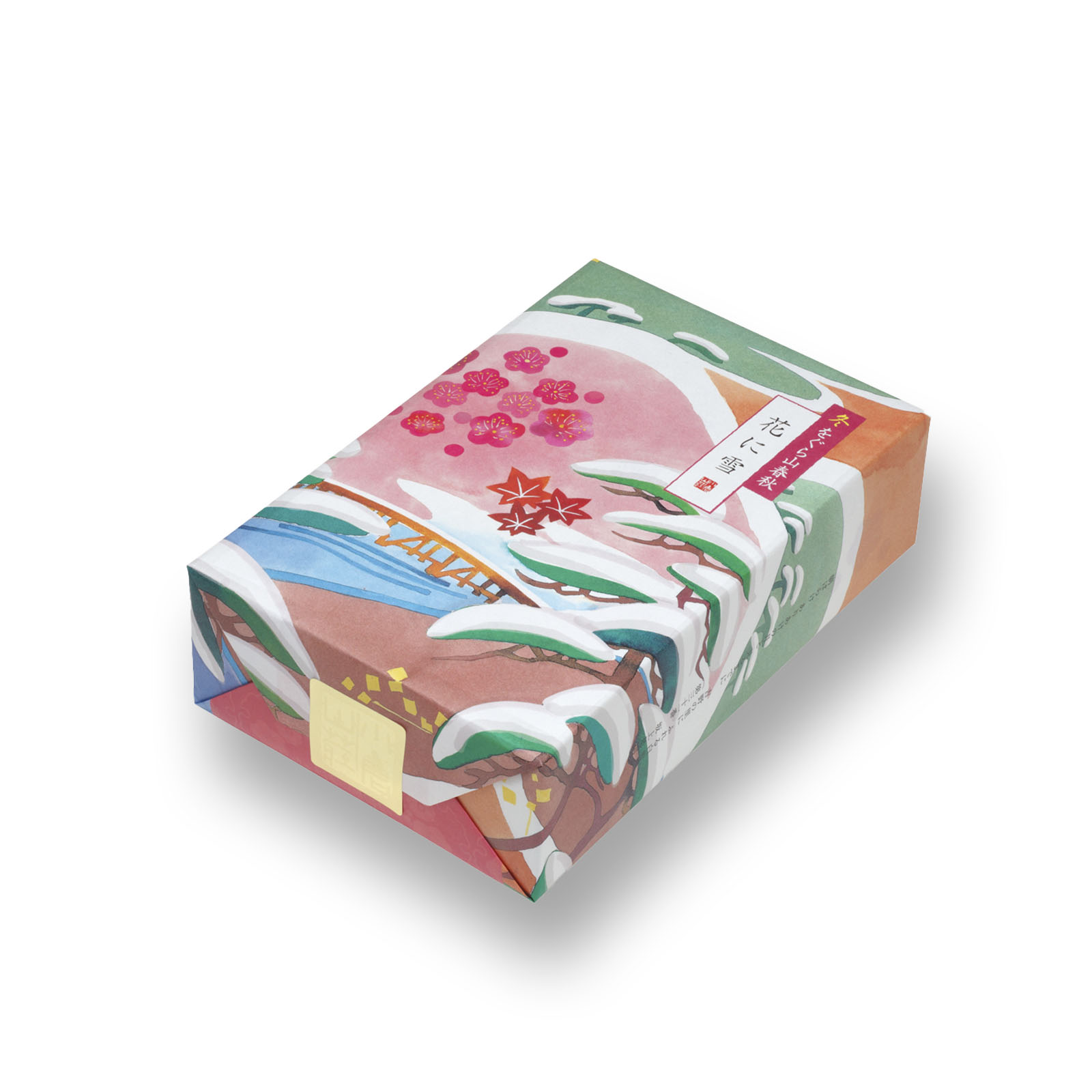 冬をぐら山春秋 花に雪ミニ箱