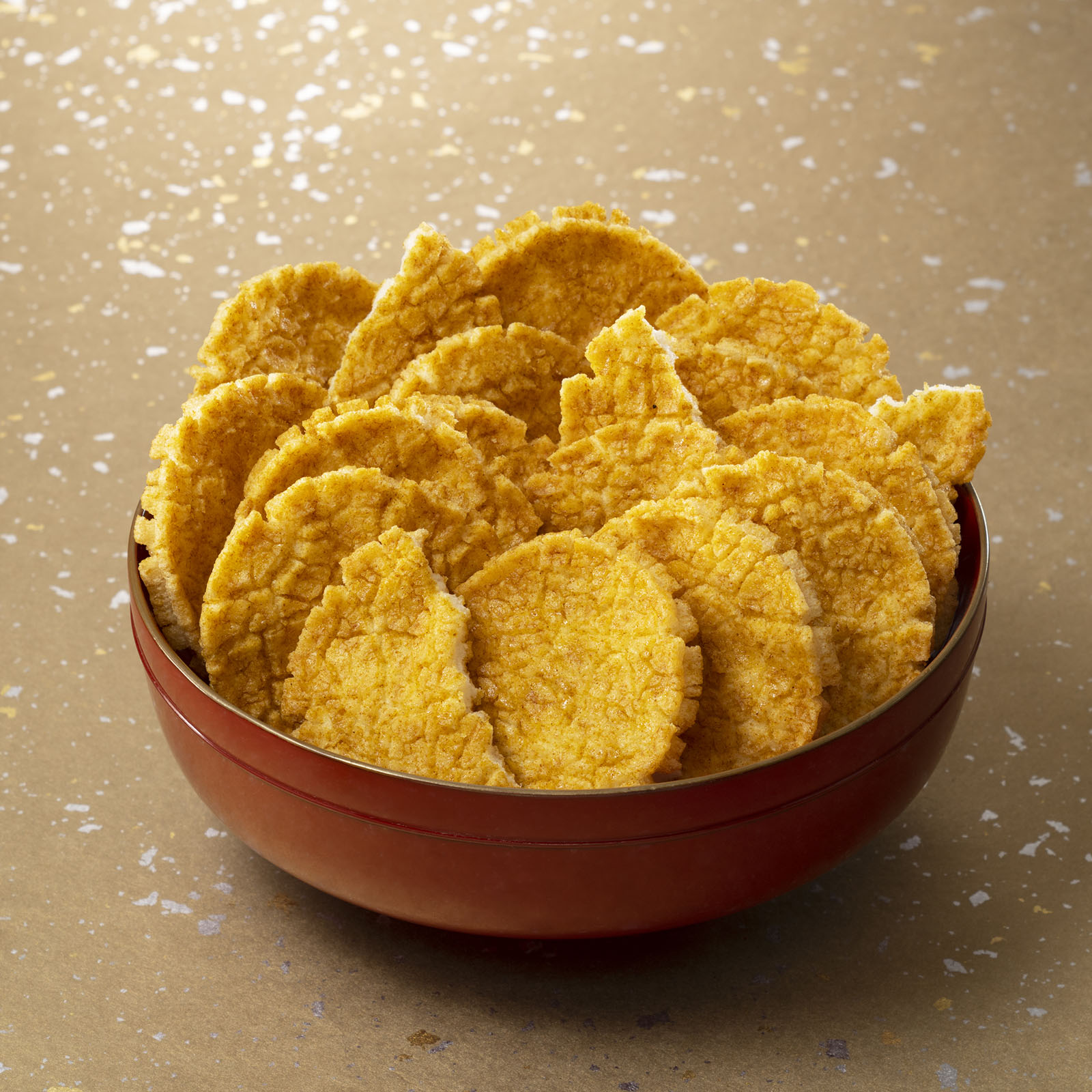 無撰別（無選別） 揚げせんべい 小倉名月カレー仕立て●