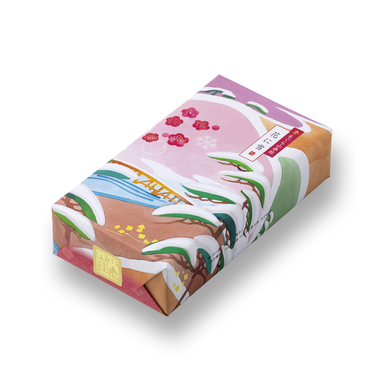 冬をぐら山春秋 花に雪 化粧箱